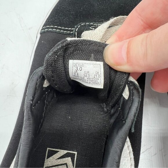 Vans Old Skool Classic Sneackers Size 3 Youth Unisex Black Low Top Casual Travel - Picture 7 of 7